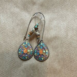 Colorful Teardrop Earrings